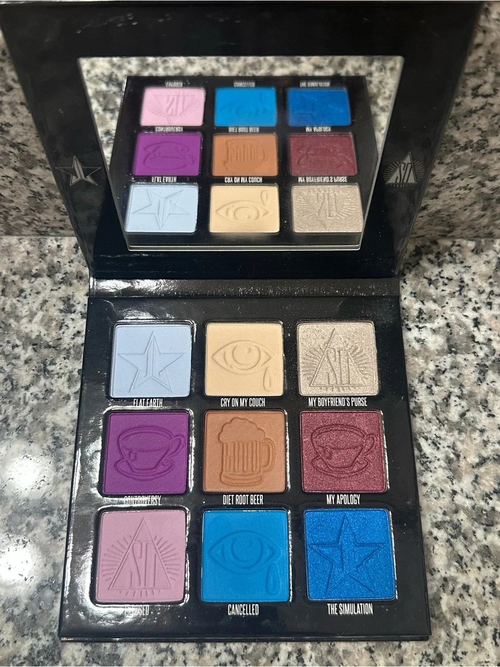 Jeffree Star Mini Controversy Eyeshadow Palette — Opened, never used.
